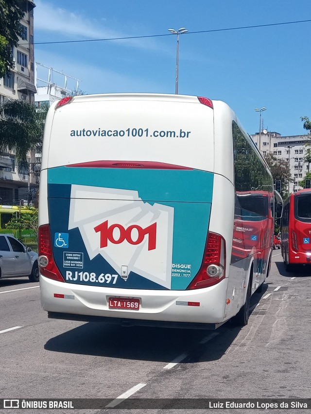 Auto Viação 1001 RJ 108.697 na cidade de Niterói, Rio de Janeiro, Brasil, por Luiz Eduardo Lopes da Silva. ID da foto: 8746225.