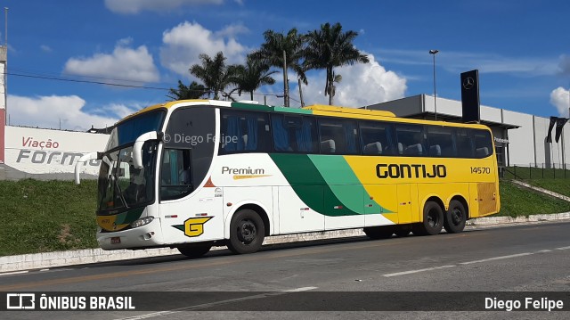 Empresa Gontijo de Transportes 14570 na cidade de Formiga, Minas Gerais, Brasil, por Diego Felipe. Número da foto: #8746396.