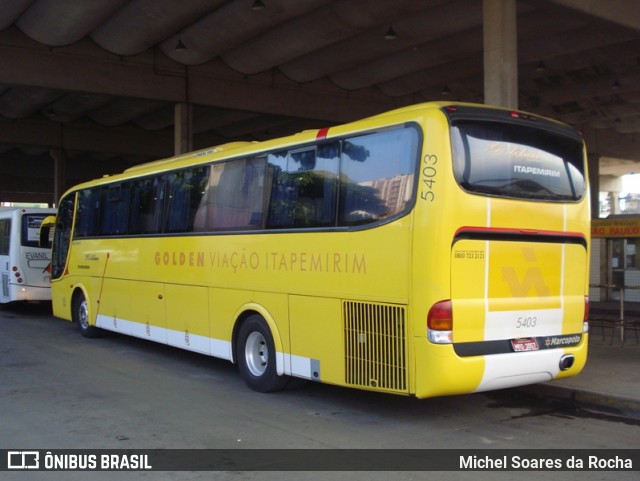 Viação Itapemirim 5403 na cidade de Nova Iguaçu, Rio de Janeiro, Brasil, por Michel Soares da Rocha. Número da foto: #8747580.