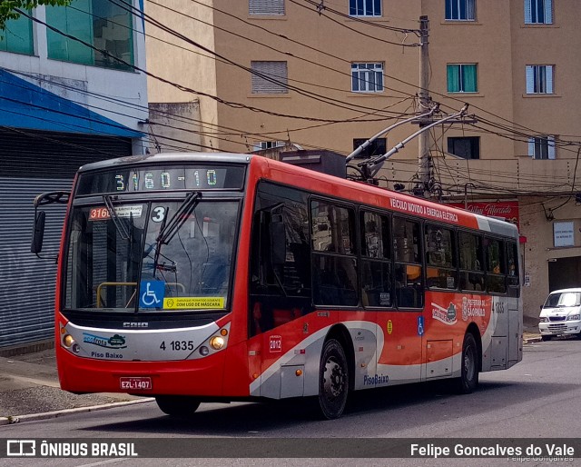 Himalaia Transportes > Ambiental Transportes Urbanos 4 1835 na cidade de São Paulo, São Paulo, Brasil, por Felipe Goncalves do Vale. ID da foto: 8746406.