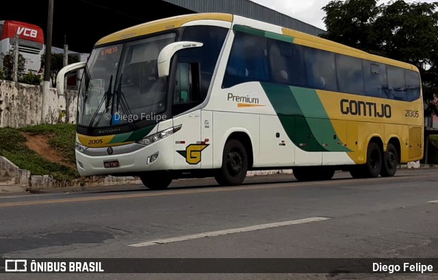 Empresa Gontijo de Transportes 21305 na cidade de Formiga, Minas Gerais, Brasil, por Diego Felipe. ID da foto: 8746446.