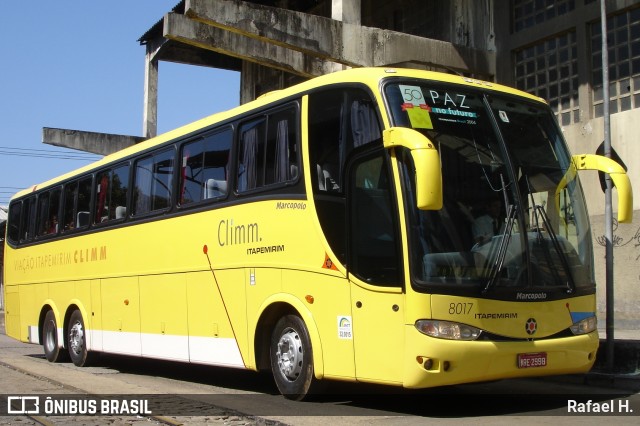 Viação Itapemirim 8017 na cidade de Rio de Janeiro, Rio de Janeiro, Brasil, por Rafael H.. ID da foto: 8748424.