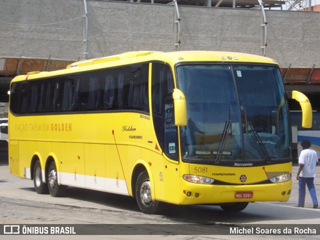 Viação Itapemirim 5081 na cidade de Rio de Janeiro, Rio de Janeiro, Brasil, por Michel Soares da Rocha. ID da foto: 8747559.