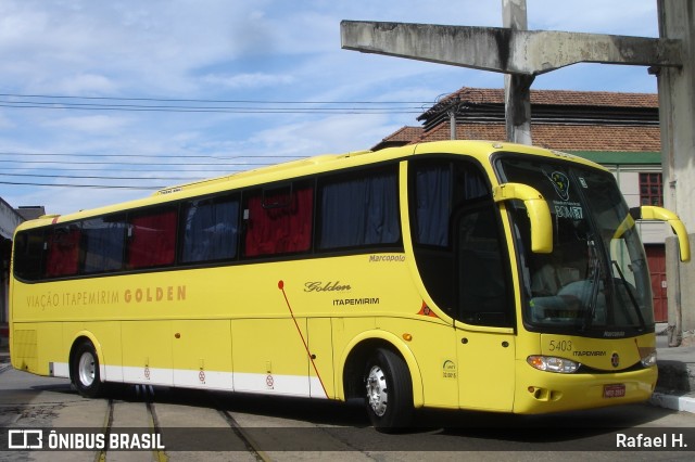 Viação Itapemirim 5403 na cidade de Rio de Janeiro, Rio de Janeiro, Brasil, por Rafael H.. ID da foto: 8748688.