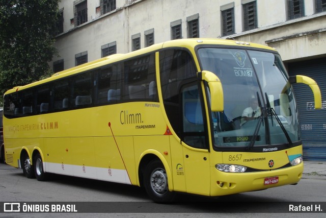 Viação Itapemirim 8657 na cidade de Rio de Janeiro, Rio de Janeiro, Brasil, por Rafael H.. Número da foto: #8748670.