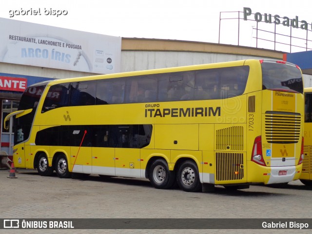 Viação Itapemirim 17033 na cidade de Jequié, Bahia, Brasil, por Gabriel Bispo. Número da foto: #8745701.