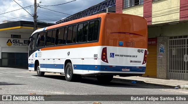 Expresso União 4042 na cidade de Campo Belo, Minas Gerais, Brasil, por Rafael Felipe Santos Silva. ID da foto: 8751229.