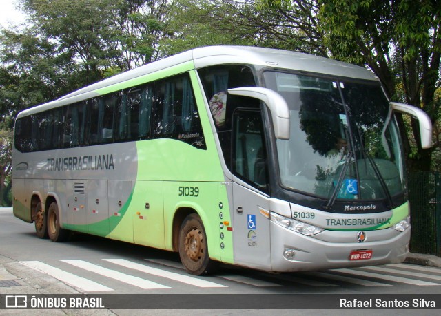 Transbrasiliana Transportes e Turismo 51039 na cidade de São Paulo, São Paulo, Brasil, por Rafael Santos Silva. ID da foto: 8751712.