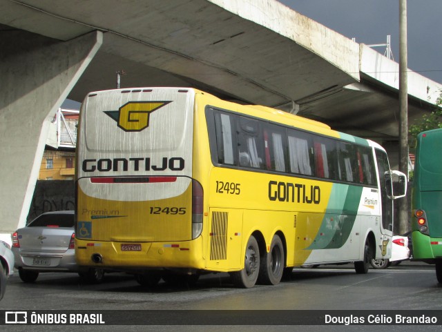 Empresa Gontijo de Transportes 12495 na cidade de Belo Horizonte, Minas Gerais, Brasil, por Douglas Célio Brandao. ID da foto: 8749399.