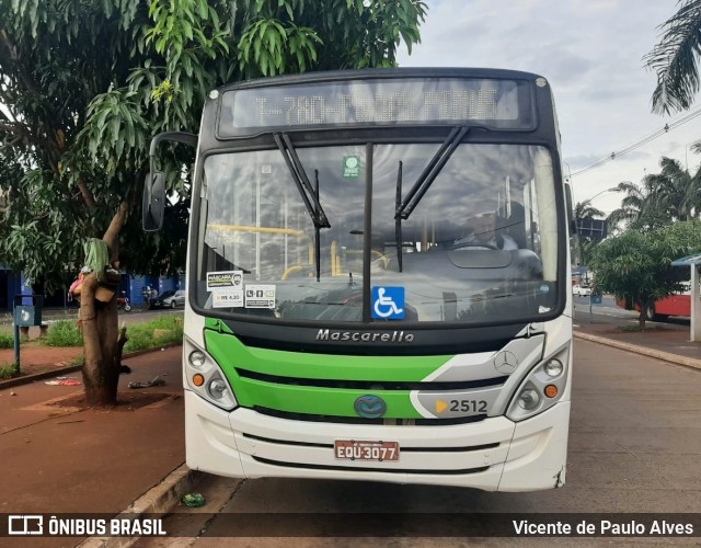 Turb Transporte Urbano 2512 na cidade de Ribeirão Preto, São Paulo, Brasil, por Vicente de Paulo Alves. ID da foto: 8752170.