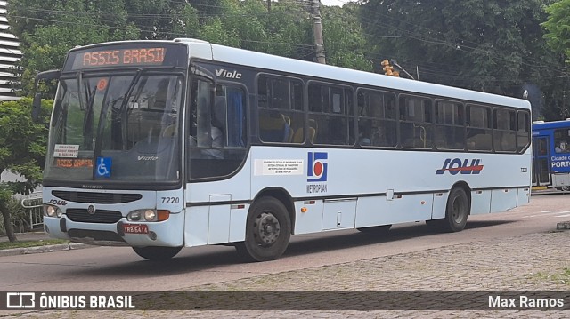 SOUL - Sociedade de Ônibus União Ltda. 7220 na cidade de Porto Alegre, Rio Grande do Sul, Brasil, por Max Ramos. Número da foto: #8750051.
