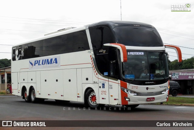 Trans Isaak Turismo 2712 na cidade de Foz do Iguaçu, Paraná, Brasil, por Carlos Kircheim. ID da foto: 8751978.