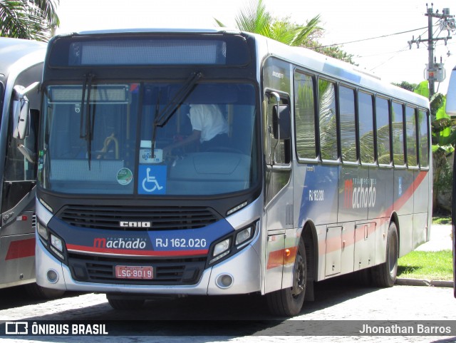 Transportes Machado RJ 162.020 na cidade de Magé, Rio de Janeiro, Brasil, por Jhonathan Barros. ID da foto: 8750041.