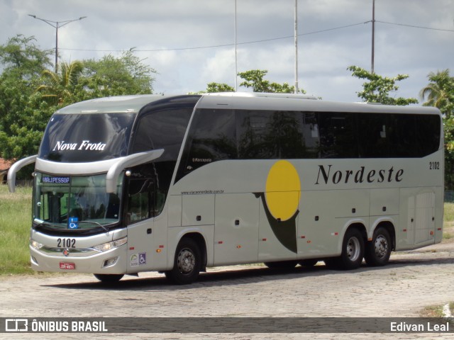 Viação Nordeste 2102 na cidade de João Pessoa, Paraíba, Brasil, por Edivan Leal. Número da foto: #8751314.