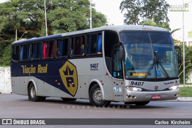 Viação Real 9407 na cidade de Maringá, Paraná, Brasil, por Carlos Kircheim. ID da foto: 8752171.