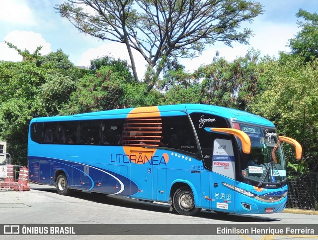 Litorânea Transportes Coletivos 5053 na cidade de São Paulo, São Paulo, Brasil, por Edinilson Henrique Ferreira. ID da foto: 8752518.