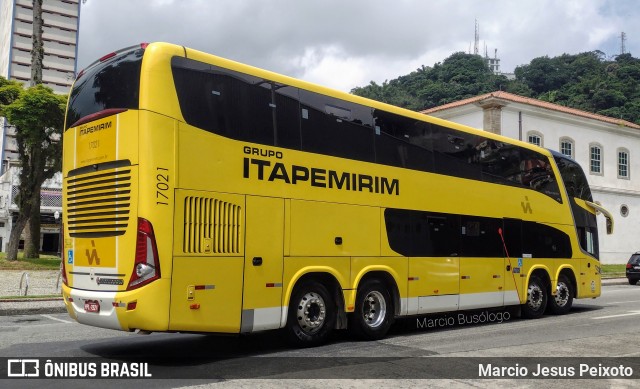 Viação Itapemirim 17021 na cidade de Santos, São Paulo, Brasil, por Marcio Jesus Peixoto. Número da foto: #8753187.