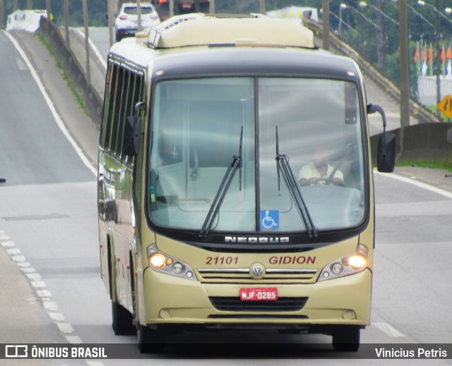 Gidion Transporte e Turismo 21101 na cidade de Joinville, Santa Catarina, Brasil, por Vinicius Petris. Número da foto: #8753581.