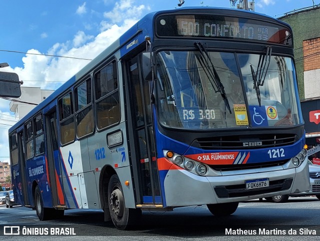 Viação Sul Fluminense 1212 na cidade de Volta Redonda, Rio de Janeiro, Brasil, por Matheus Martins da Silva. Número da foto: #8753835.