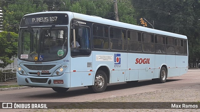 SOGIL - Sociedade de Ônibus Gigante Ltda. 5146 na cidade de Porto Alegre, Rio Grande do Sul, Brasil, por Max Ramos. Número da foto: #8752361.