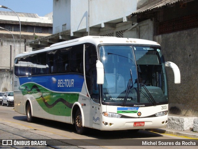Bel-Tour Transportes e Turismo 303 na cidade de Rio de Janeiro, Rio de Janeiro, Brasil, por Michel Soares da Rocha. Número da foto: #8754909.