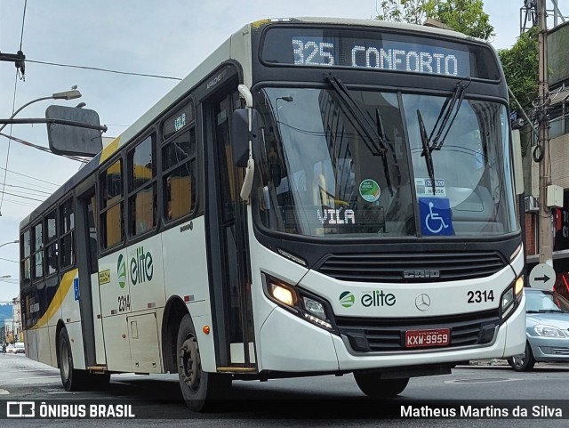 Viação Elite 2314 na cidade de Volta Redonda, Rio de Janeiro, Brasil, por Matheus Martins da Silva. Número da foto: #8753761.