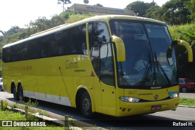 Viação Itapemirim 8621 na cidade de Barra do Piraí, Rio de Janeiro, Brasil, por Rafael H.. ID da foto: 8754561.