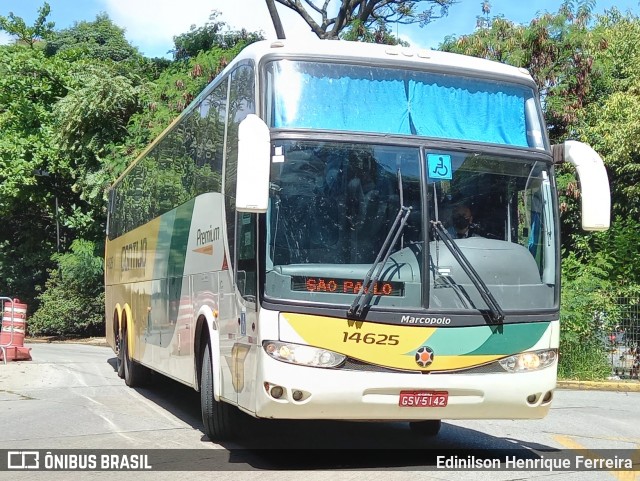 Empresa Gontijo de Transportes 14625 na cidade de São Paulo, São Paulo, Brasil, por Edinilson Henrique Ferreira. ID da foto: 8752532.