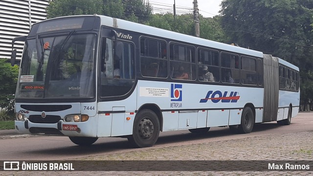 SOUL - Sociedade de Ônibus União Ltda. 7444 na cidade de Porto Alegre, Rio Grande do Sul, Brasil, por Max Ramos. Número da foto: #8752382.