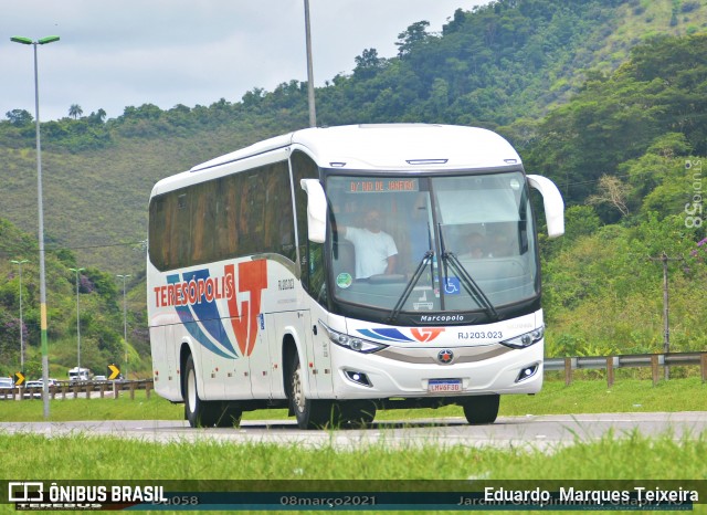 Viação Teresópolis RJ 203.023 na cidade de Guapimirim, Rio de Janeiro, Brasil, por Eduardo  Marques Teixeira. Número da foto: #8753119.