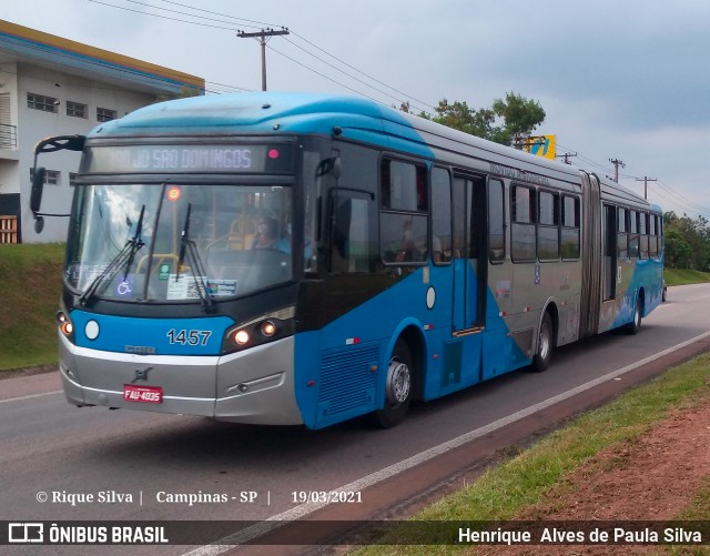 VB Transportes e Turismo 1457 na cidade de Campinas, São Paulo, Brasil, por Henrique Alves de Paula Silva. Número da foto: #8752728.