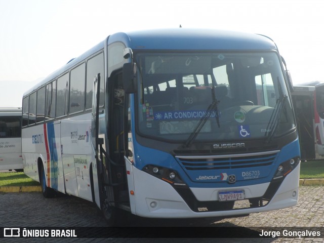 Auto Viação Jabour D86703 na cidade de Rio de Janeiro, Rio de Janeiro, Brasil, por Jorge Gonçalves. Número da foto: #8755366.