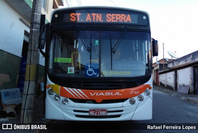 Viasul Transportes Coletivos 1740 na cidade de Itaúna, Minas Gerais, Brasil, por Rafael Ferreira Lopes. ID da foto: 8755503.