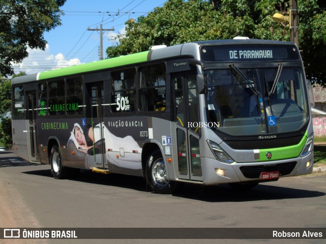 Viação Garcia 8273 na cidade de Paranavaí, Paraná, Brasil, por Robson Alves. Número da foto: #8756437.