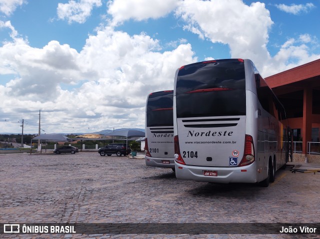 Viação Nordeste 2104 na cidade de Lajes, Rio Grande do Norte, Brasil, por João Vítor. Número da foto: #8756764.
