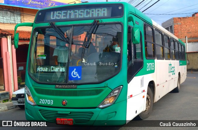 OT Trans - Ótima Salvador Transportes 20703 na cidade de Salvador, Bahia, Brasil, por Cauã Cauazinho. Número da foto: #8755441.