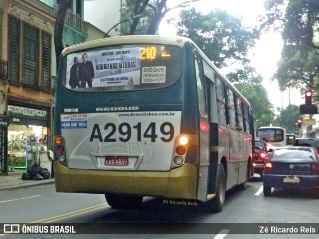 Empresa de Transportes Braso Lisboa A29149 na cidade de Rio de Janeiro, Rio de Janeiro, Brasil, por Zé Ricardo Reis. ID da foto: 8757490.