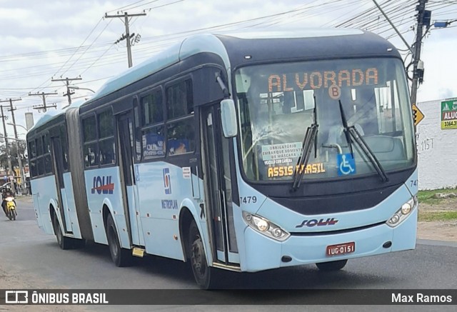 SOUL - Sociedade de Ônibus União Ltda. 7479 na cidade de Porto Alegre, Rio Grande do Sul, Brasil, por Max Ramos. Número da foto: #8758356.
