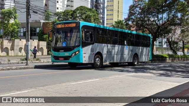 TUSMIL - Transporte Urbano São Miguel 686 na cidade de Juiz de Fora, Minas Gerais, Brasil, por Luiz Carlos Rosa. Número da foto: #8759855.