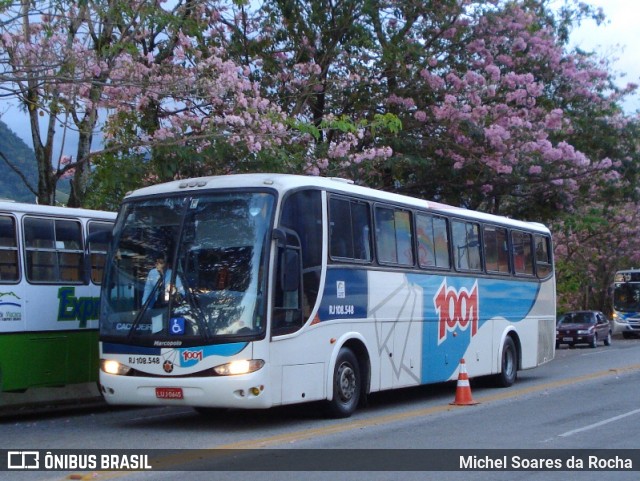 Auto Viação 1001 RJ 108.548 na cidade de Cachoeiras de Macacu, Rio de Janeiro, Brasil, por Michel Soares da Rocha. Número da foto: #8759774.