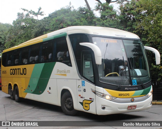 Empresa Gontijo de Transportes 18505 na cidade de São Paulo, São Paulo, Brasil, por Danilo Marcelo Silva. Número da foto: #8758454.