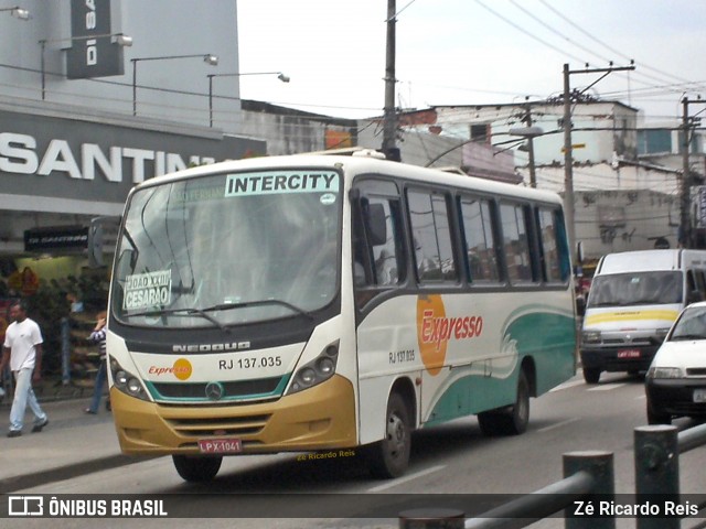 Expresso Mangaratiba RJ 137.035 na cidade de Rio de Janeiro, Rio de Janeiro, Brasil, por Zé Ricardo Reis. ID da foto: 8757726.