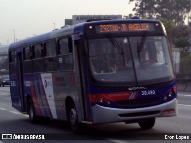 Empresa de Ônibus Vila Galvão 30.493 na cidade de Guarulhos, São Paulo, Brasil, por Eron Lopes. ID da foto: 8758469.