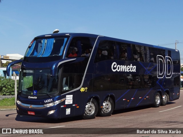 Viação Cometa 14301 na cidade de Curitiba, Paraná, Brasil, por Rafael da Silva Xarão. Número da foto: #8759761.