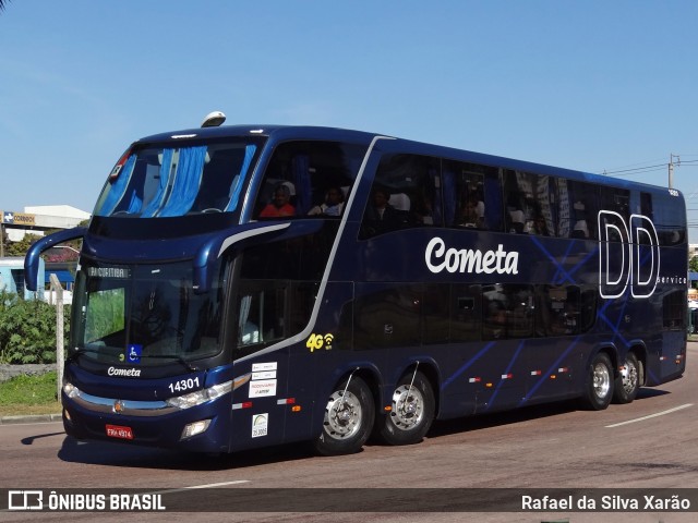 Viação Cometa 14301 na cidade de Curitiba, Paraná, Brasil, por Rafael da Silva Xarão. ID da foto: 8759761.