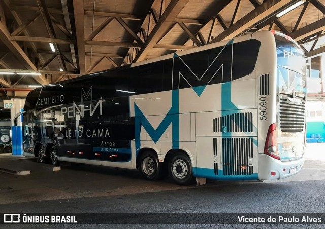 Empresa de Ônibus Nossa Senhora da Penha 59090 na cidade de Rio de Janeiro, Rio de Janeiro, Brasil, por Vicente de Paulo Alves. ID da foto: 8760196.