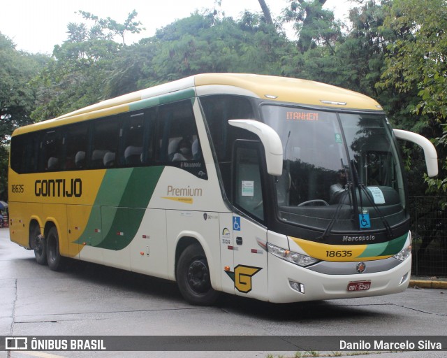 Empresa Gontijo de Transportes 18635 na cidade de São Paulo, São Paulo, Brasil, por Danilo Marcelo Silva. ID da foto: 8762010.