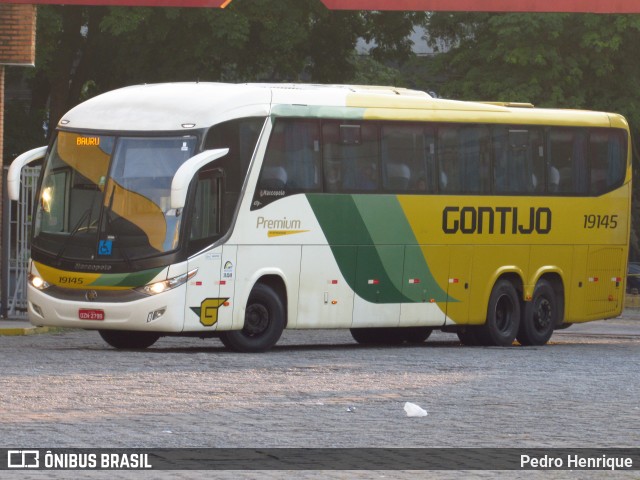 Empresa Gontijo de Transportes 19145 na cidade de Divinópolis, Minas Gerais, Brasil, por Pedro Henrique. ID da foto: 8761301.