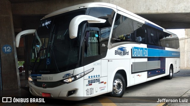 VIDA - Viação Danúbio Azul 18001 na cidade de Limeira, São Paulo, Brasil, por Jefferson Luiz. Número da foto: #8761050.