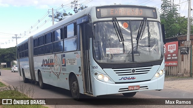 SOUL - Sociedade de Ônibus União Ltda. 7450 na cidade de Porto Alegre, Rio Grande do Sul, Brasil, por Max Ramos. ID da foto: 8760334.